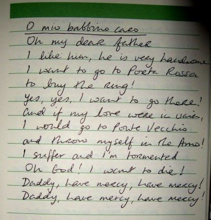 English translation of 'O Mio Babbino Caro' lyrics