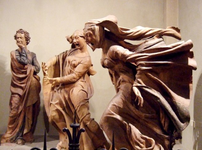 Details from Compianto sul Cristo morto by Niccolò dell’Arca